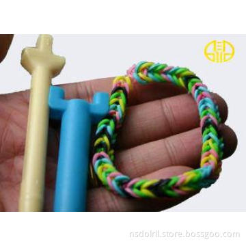 Fashion Rainbow Loom Rubber Band Tools , PMS color Mini Hoo